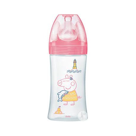 DODIE BIB INI+ 270ML SN PEPPA 7078