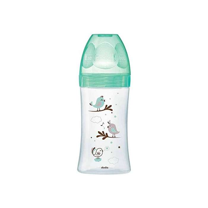 DODIE BIB INI+ 270ML VERT VALENTIN 0-6 M TET RONDE 3 VIT D2 6897