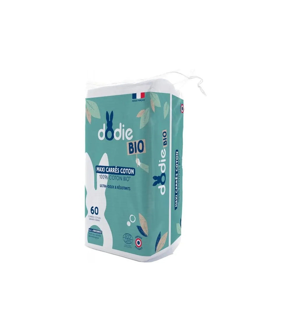 DODIE MAXI CARRES COTON 3EN1 SIEGE VISAGE MAINS 100% COTON X60U 3158/ 7146