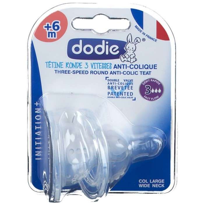 DODIE TETINE INI+ ANTI COLIQUE D3 +6M X2 6361/0447