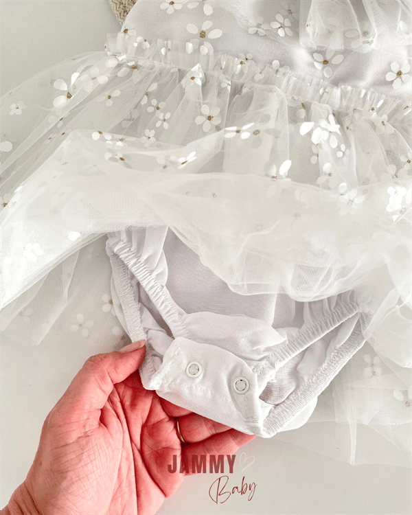 dora papatyali bodysuit özel gün elbise - pembe - Justyol