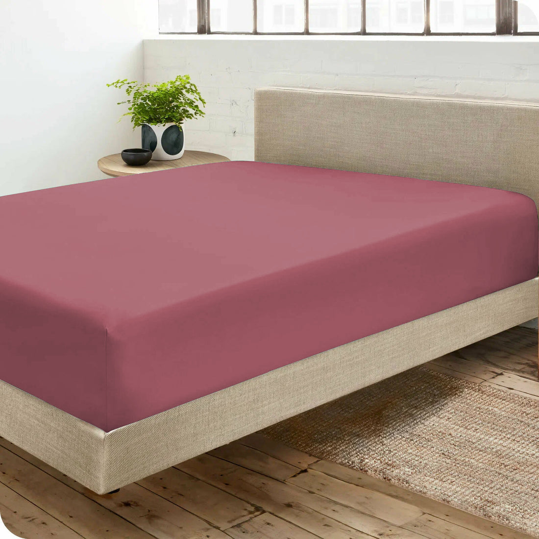 Drap housse Percale 100 % coton Premium Maison good and well