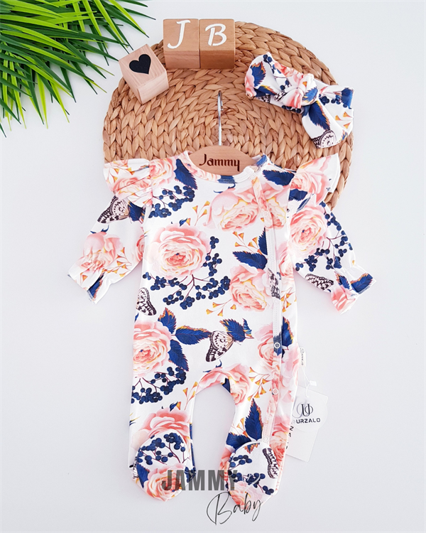 sandy ruffled wide ruffle short jumpsuit