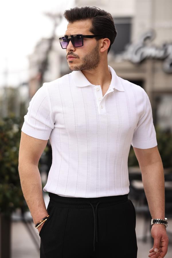 Düğmeli Polo Yaka Triko T-shirt JMen