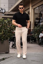 Düğmeli Polo Yaka Triko T-shirt JMen