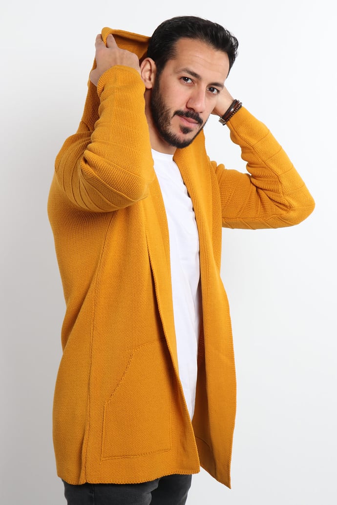 Erkek Düz Panço Hırka - Justyol