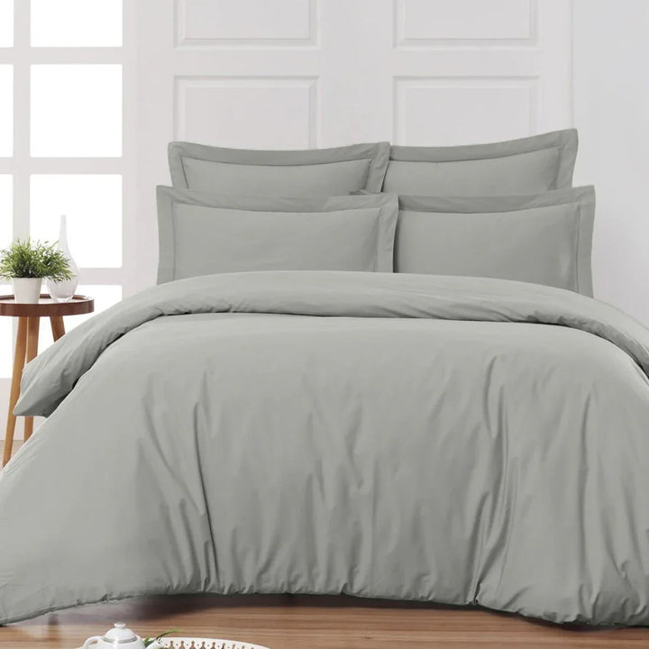 Housse de lit coton satiné 300 fils - 4 pièces (sans couette)
