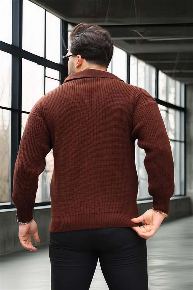 Pull Homme Joris Polo en Maille Selanik Oversize