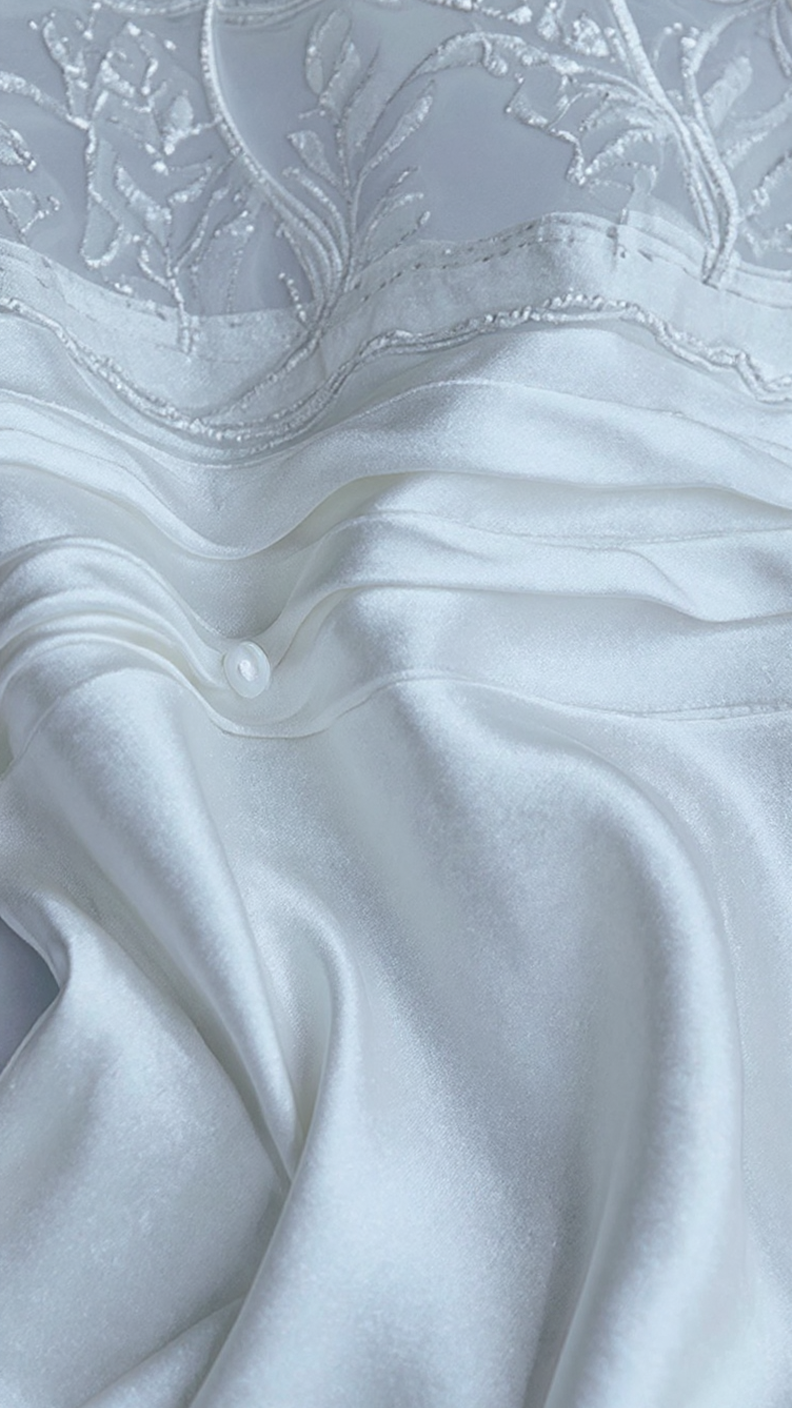 Nightgown set 218 -Silky Women’s Satin & Lace 2-Piece Nightwear Set Erotica