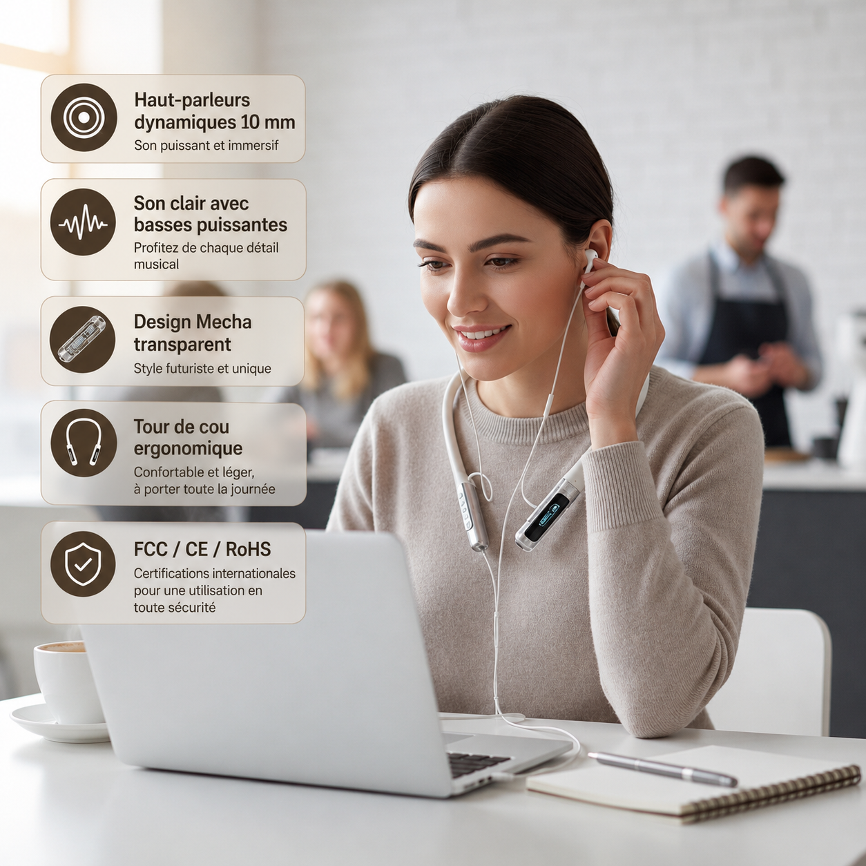 WG-07 Neckband Wireless Earphone