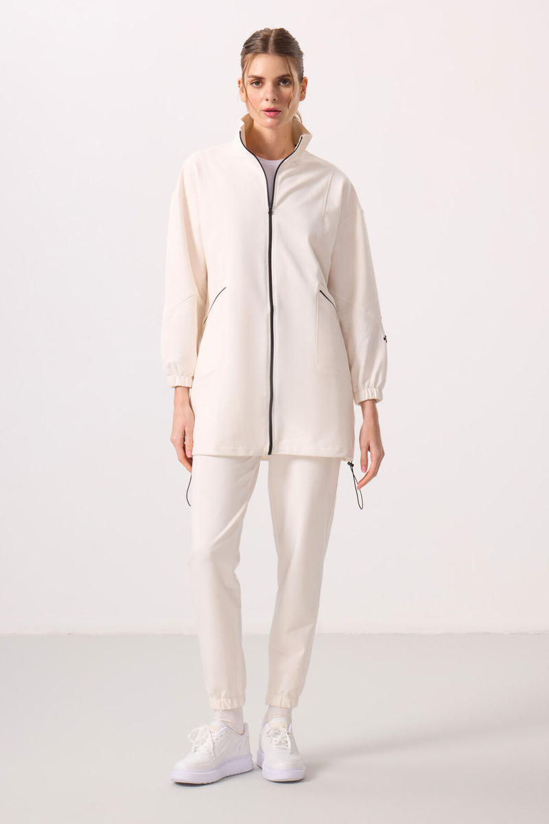 Ensemble Femme Tunique et Jogging à Col Montant