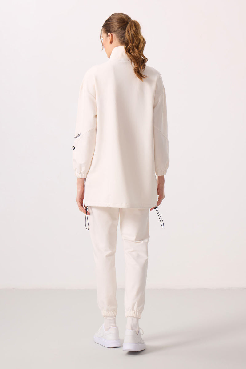 Ensemble Femme Tunique et Jogging à Col Montant