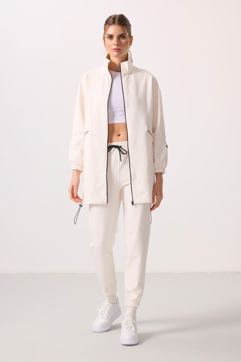Ensemble Femme Tunique et Jogging à Col Montant