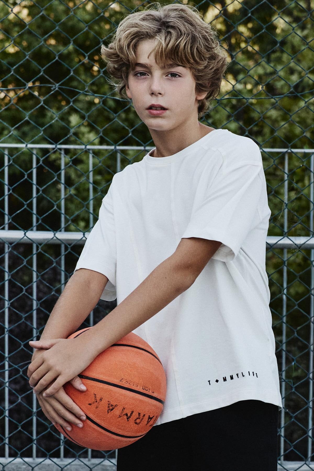 T-shirt Oversize Garçon en Coton Doux - 11297
