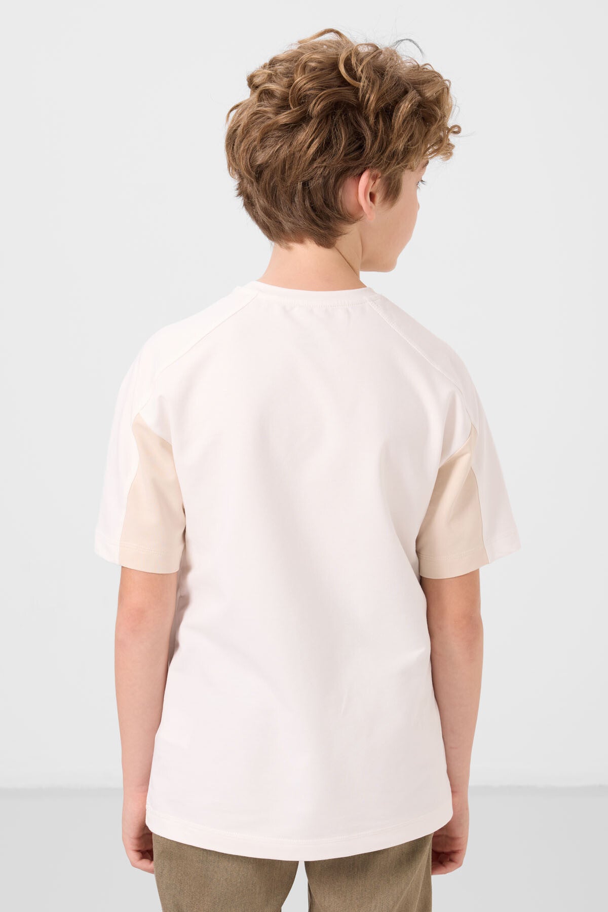 T-shirt Garçon Oversize en Coton Doux avec Broderie - 11290