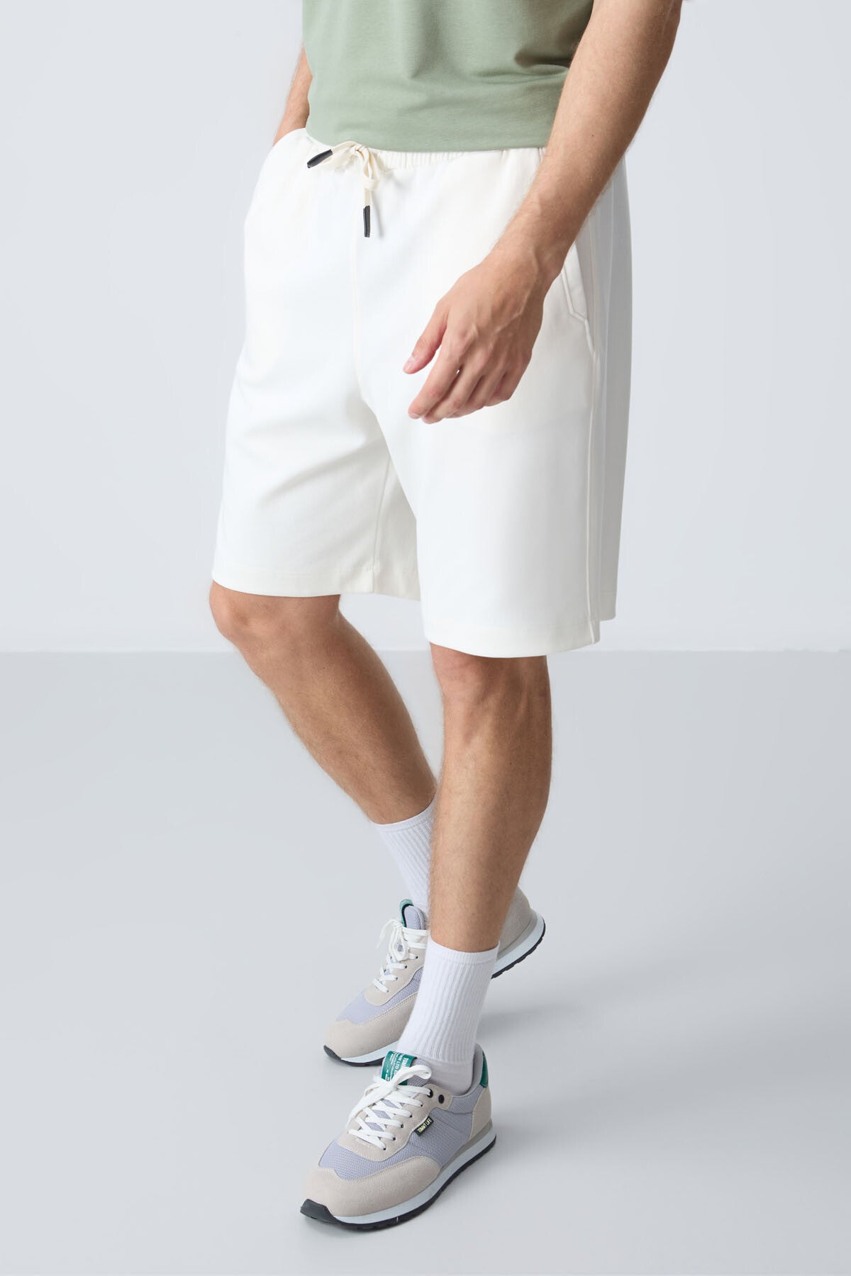 <tc>Short Basique Homme en Coton Épais à Texture Douce, Coupe Standard - 81275</tc>