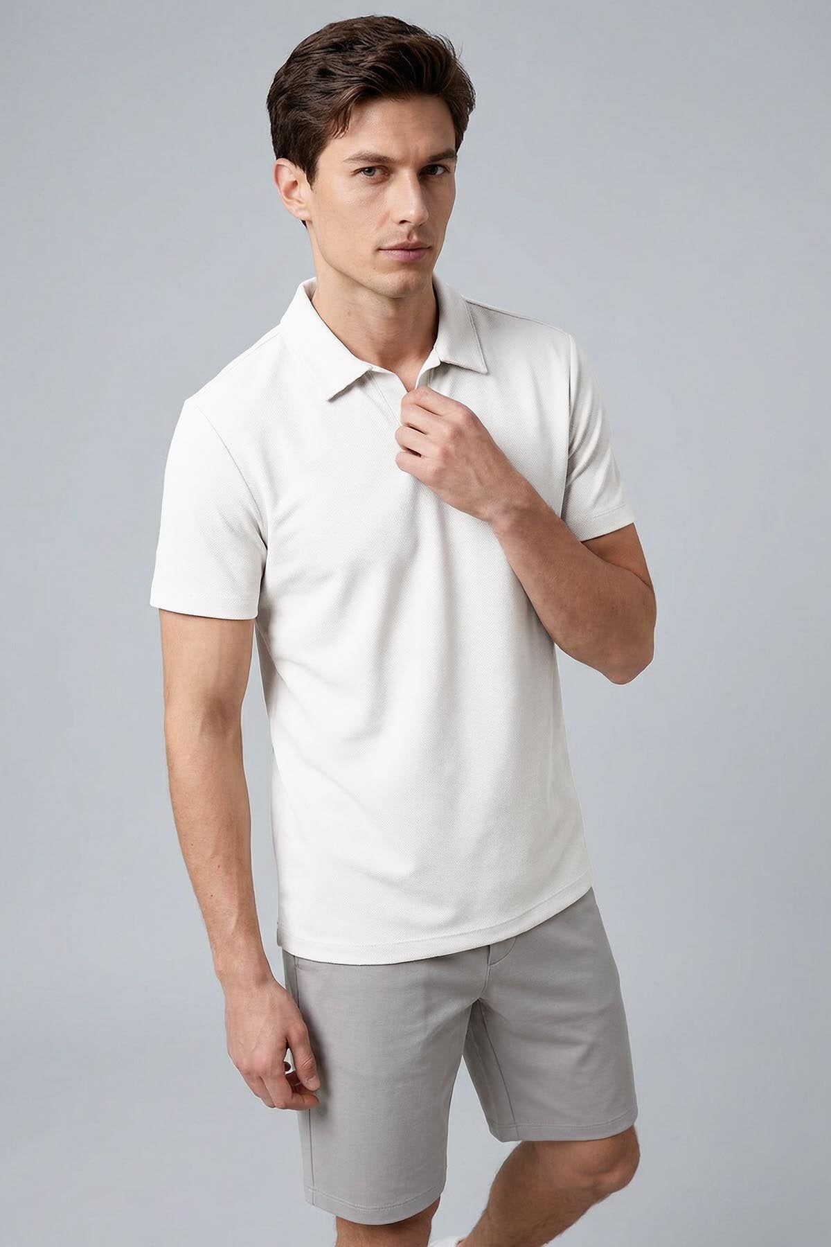 Polo homme à texture douce – coupe confortable et style moderne - 88496