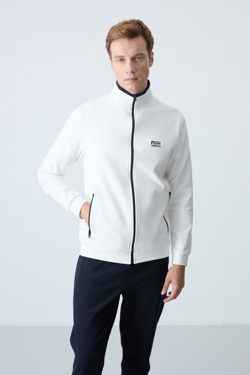 <tc>طقم رجالي رياضي - ٢ قطع "بنطلون + سويت شيرت مزود بسحاب وجيوب - 85198</tc>