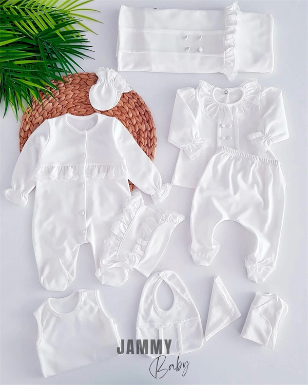 elegant lace 10 piece newborn set