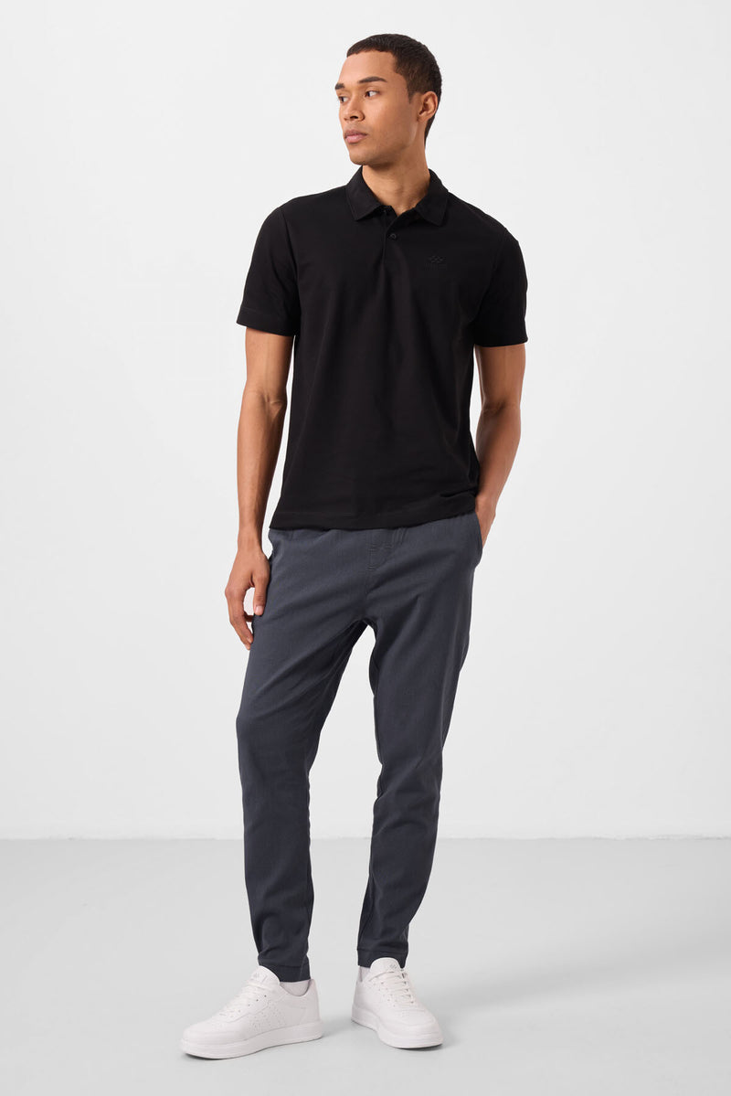 Polo homme basic à manches courtes – coupe standard et tissu extensible - 87748