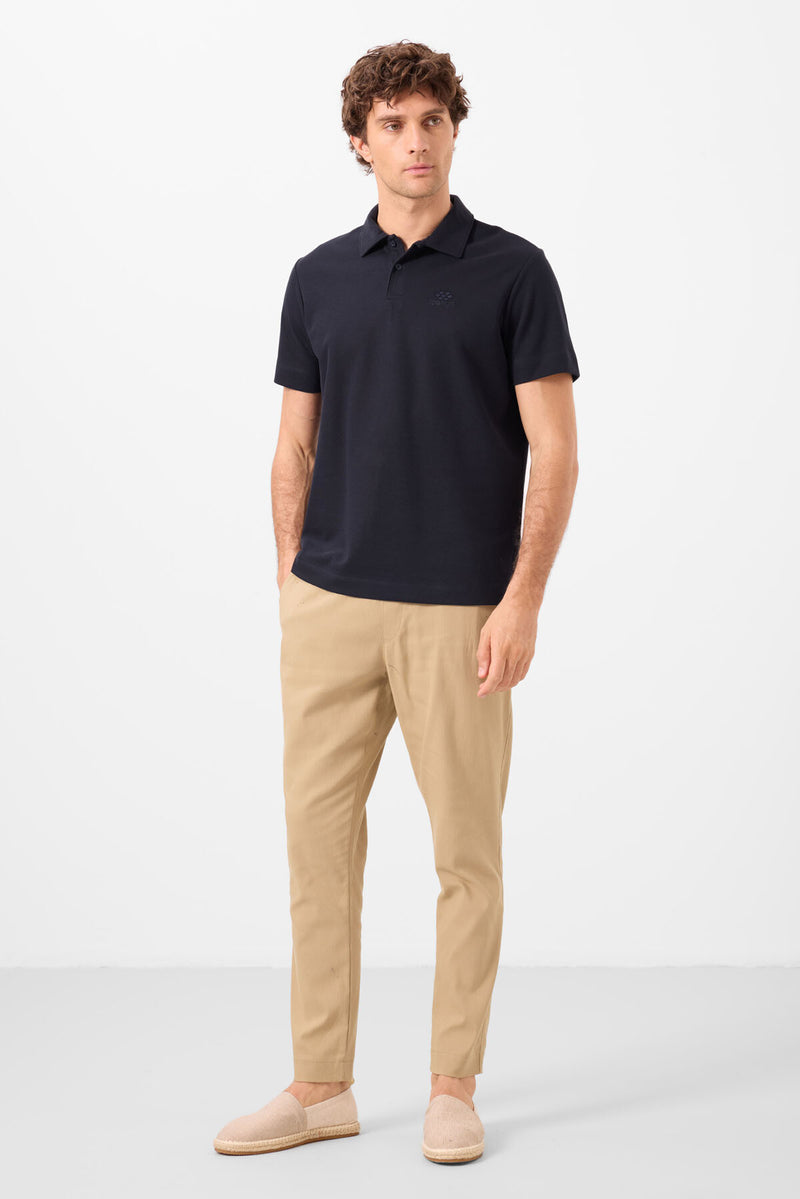 Polo homme basic à manches courtes – coupe standard et tissu extensible - 87748