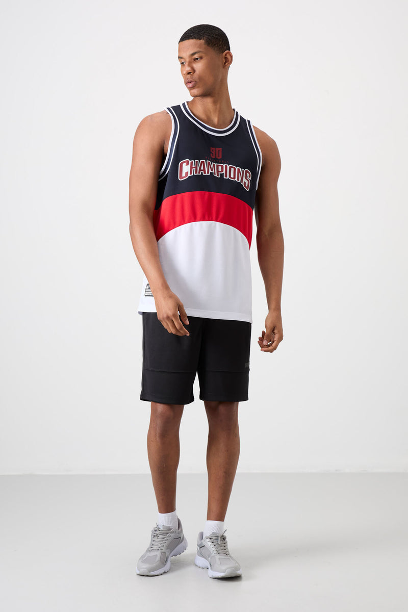 Athlète de basketball pour homme en polyester respirant et flexible