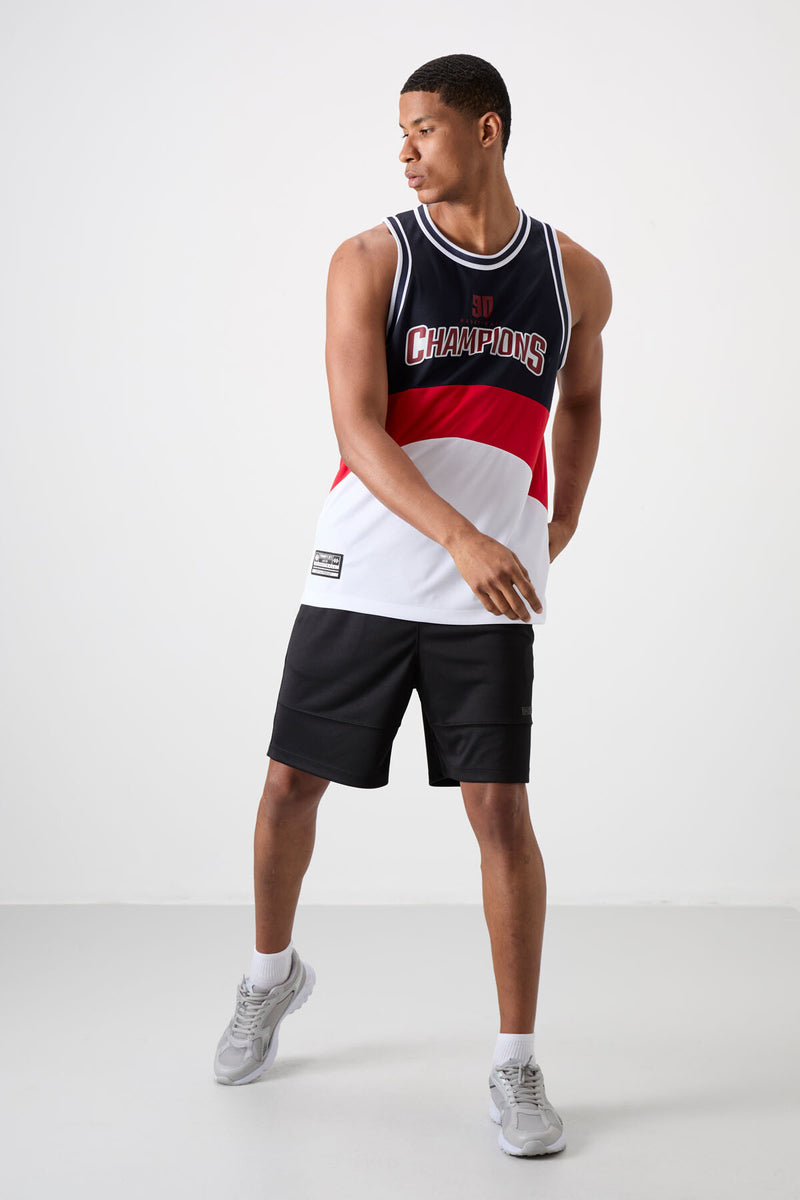 Athlète de basketball pour homme en polyester respirant et flexible