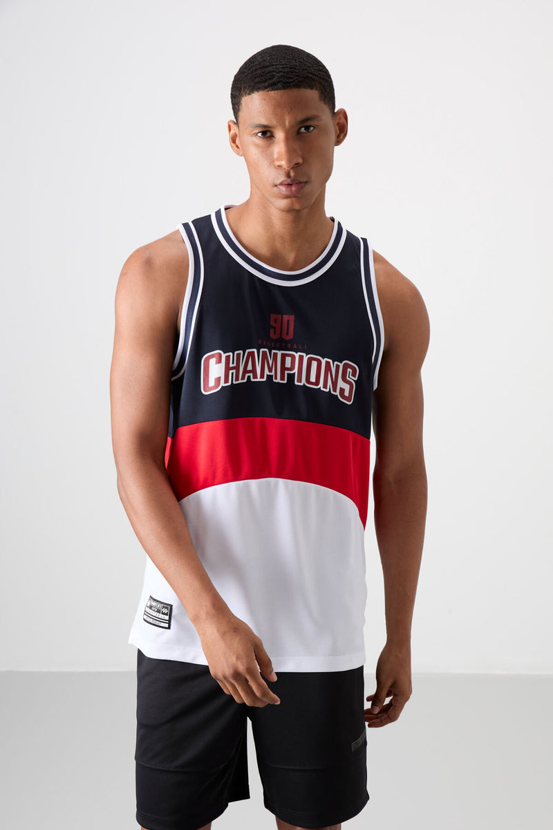 Athlète de basketball pour homme en polyester respirant et flexible