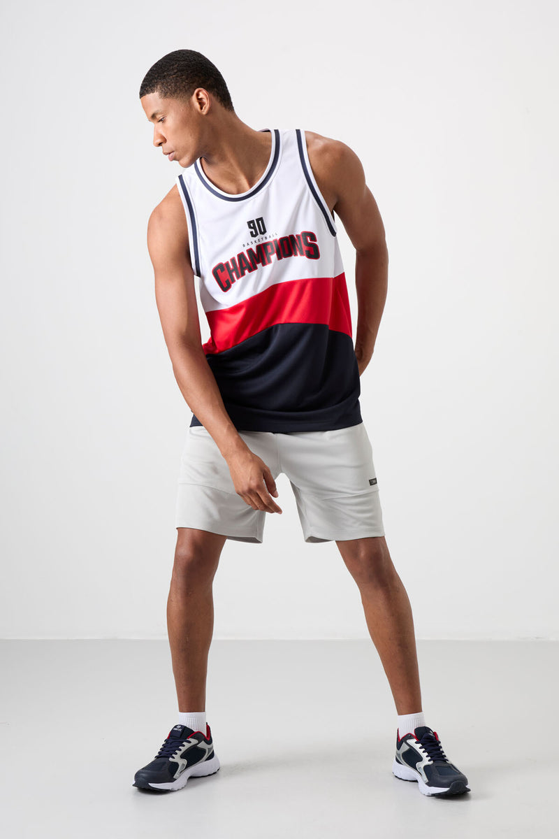 Athlète de basketball pour homme en polyester respirant et flexible