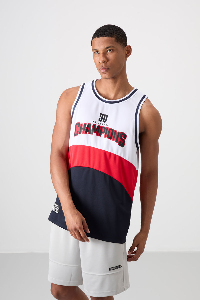 Athlète de basketball pour homme en polyester respirant et flexible