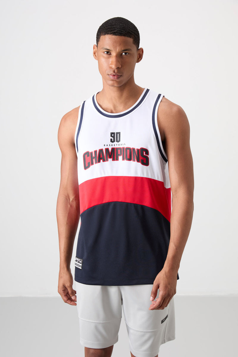 Athlète de basketball pour homme en polyester respirant et flexible