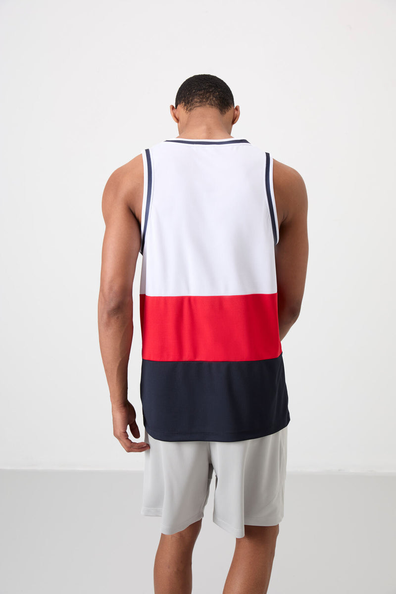 Athlète de basketball pour homme en polyester respirant et flexible