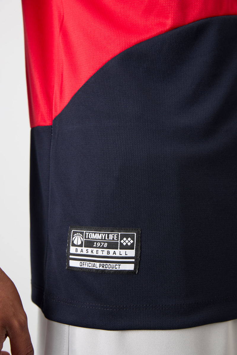 Athlète de basketball pour homme en polyester respirant et flexible