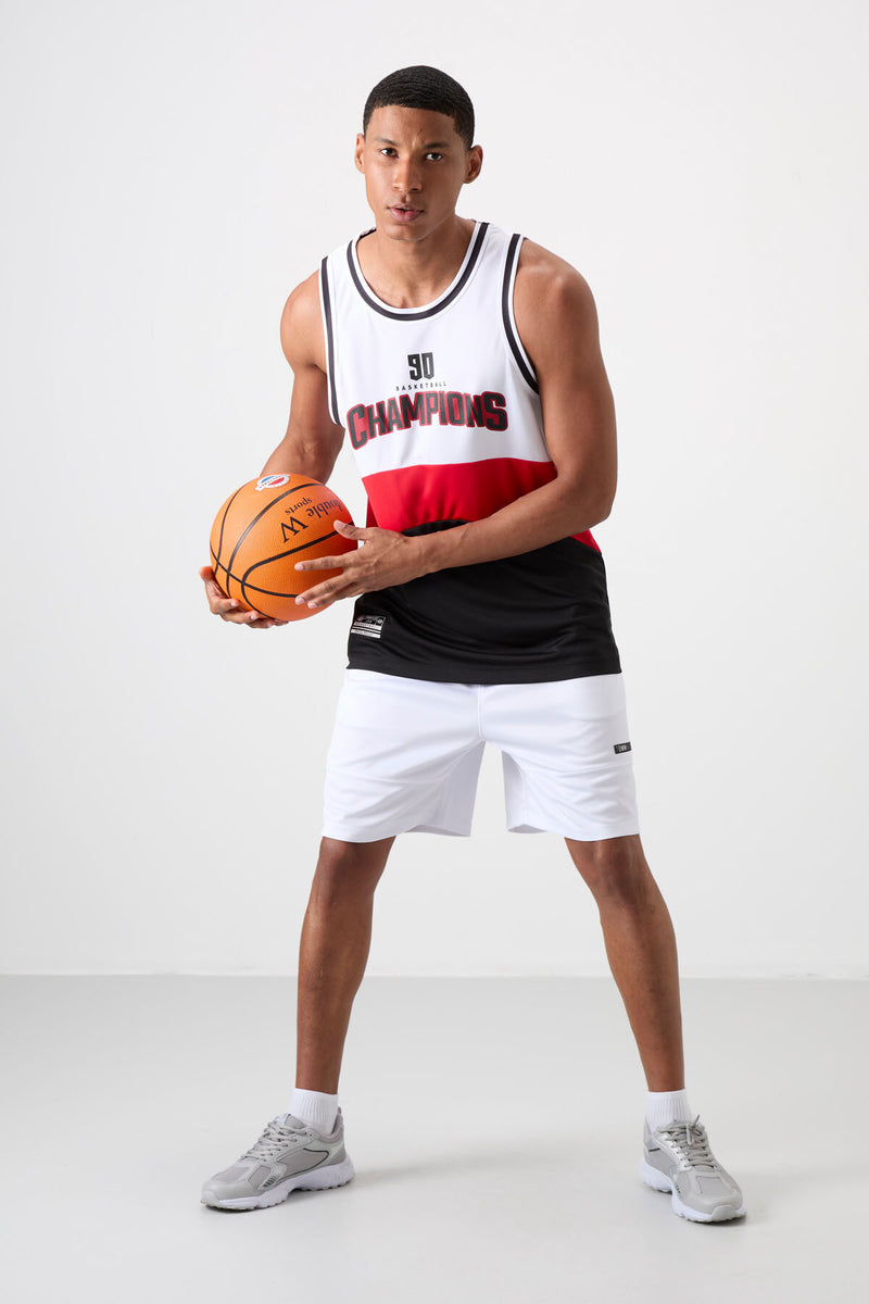 Athlète de basketball pour homme en polyester respirant et flexible