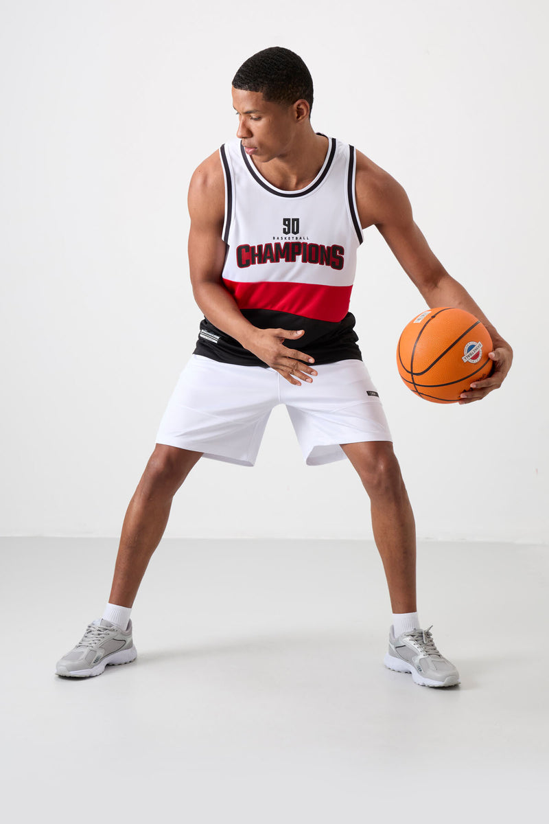 Athlète de basketball pour homme en polyester respirant et flexible