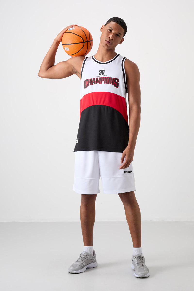 Athlète de basketball pour homme en polyester respirant et flexible