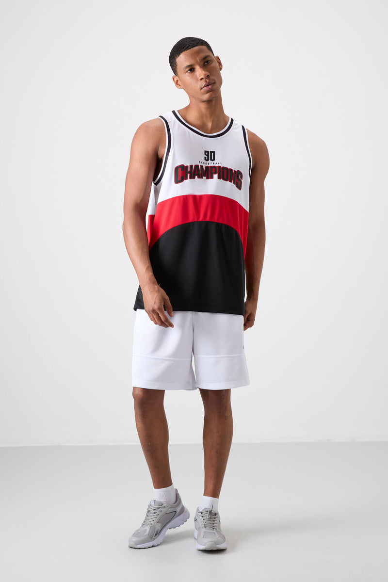 Athlète de basketball pour homme en polyester respirant et flexible