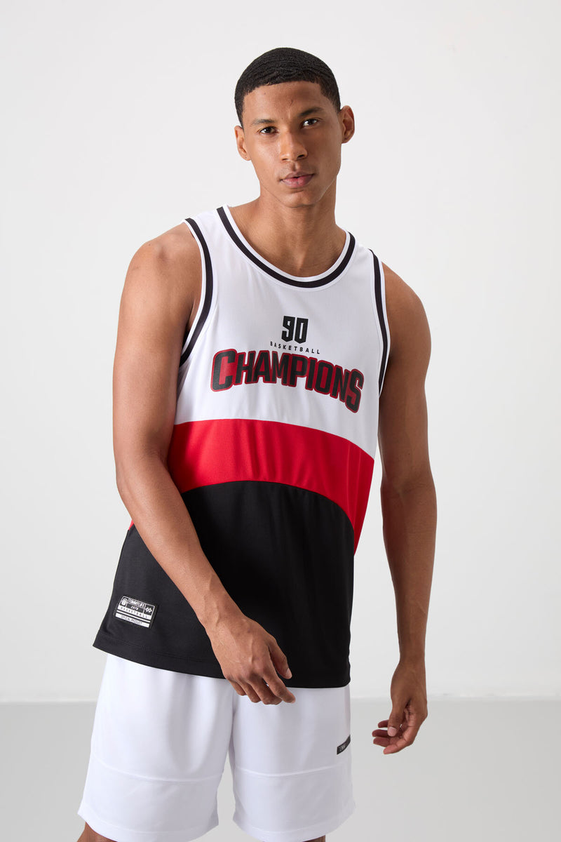 Athlète de basketball pour homme en polyester respirant et flexible
