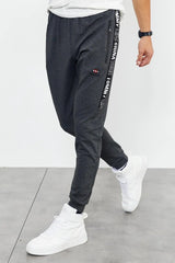 <tc>Pantalon de survêtement jogger homme coupe standard avec poches zippées et impression texte - 84572</tc>