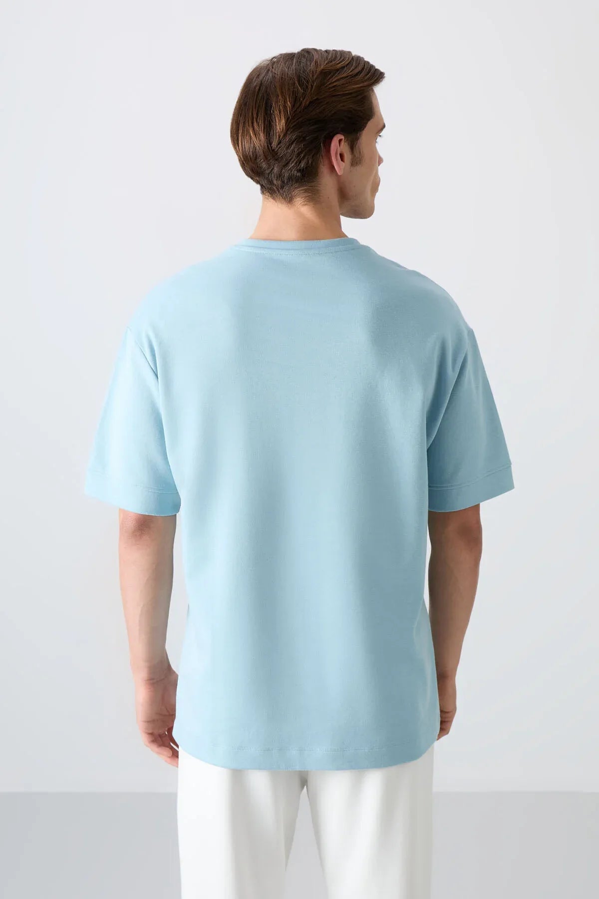 T-shirt homme oversize imprimé en coton épais au toucher doux - 88320 - Justyol