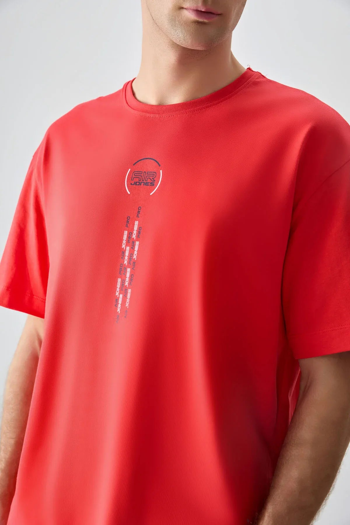 T-shirt homme oversize imprimé en coton épais 100 % au toucher doux- 88355 - Justyol