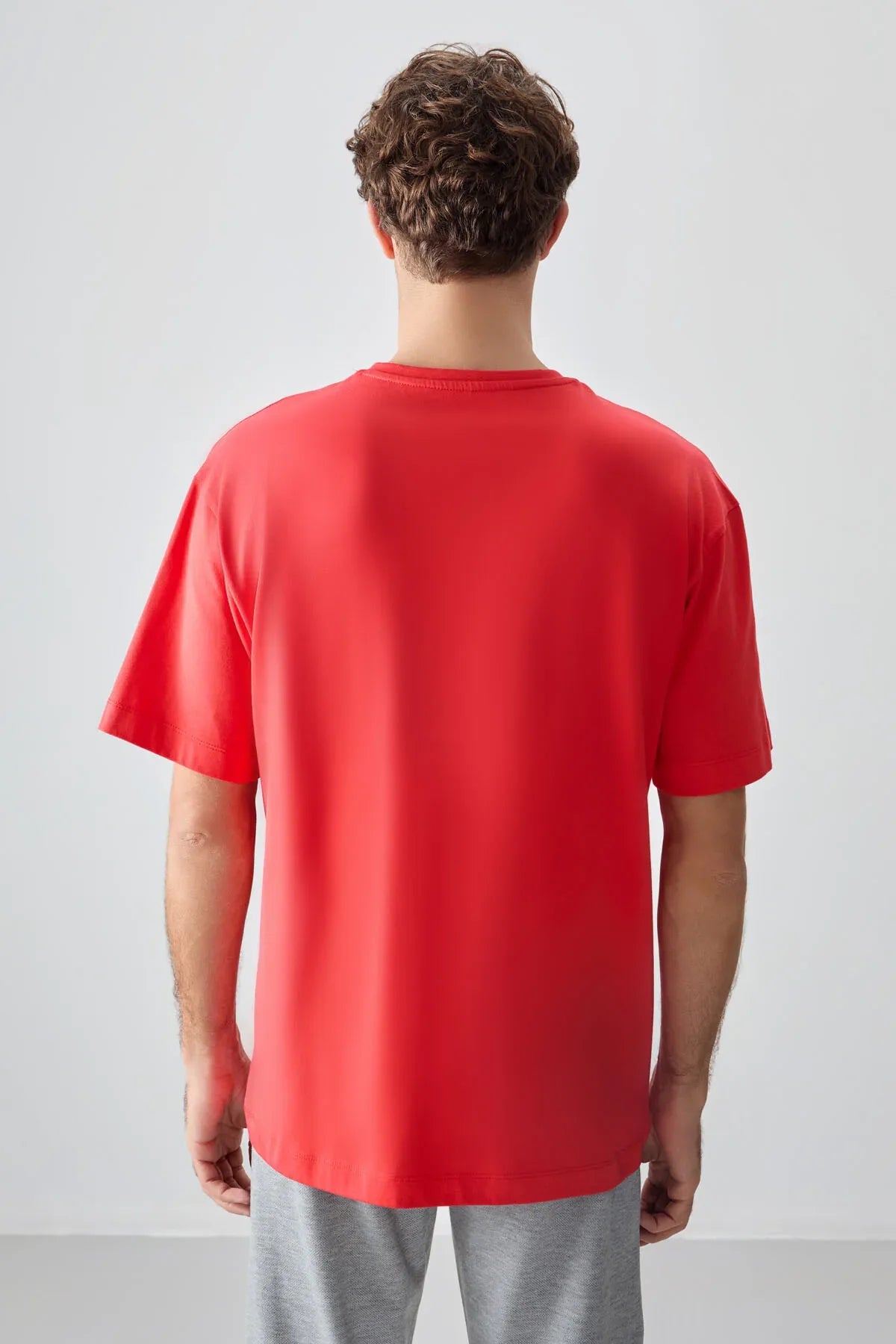 T-shirt homme oversize imprimé en coton épais 100 % au toucher doux- 88355 - Justyol