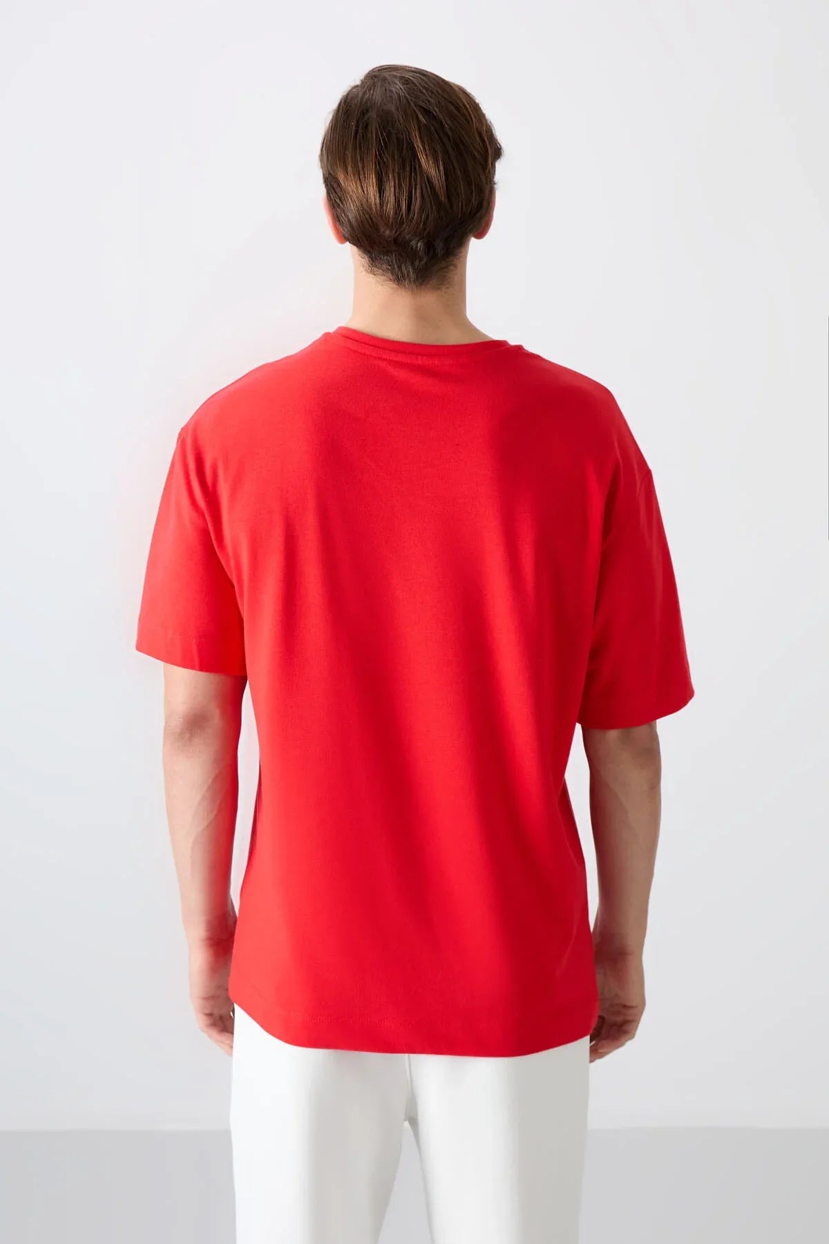 T-shirt homme oversize en coton épais avec imprimé - 88334 - Justyol