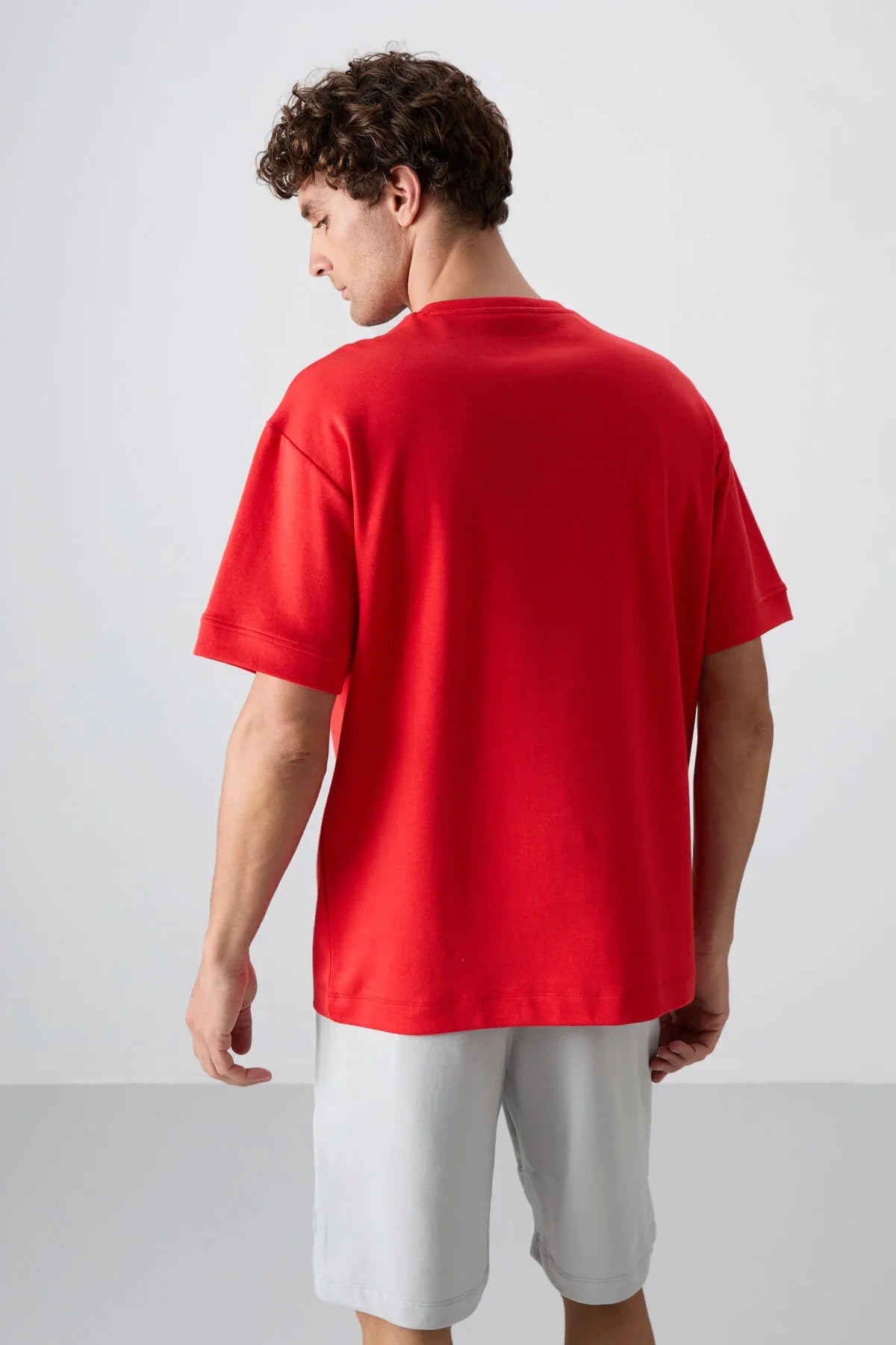 T-shirt homme oversize imprimé en coton épais au toucher doux - 88320 - Justyol