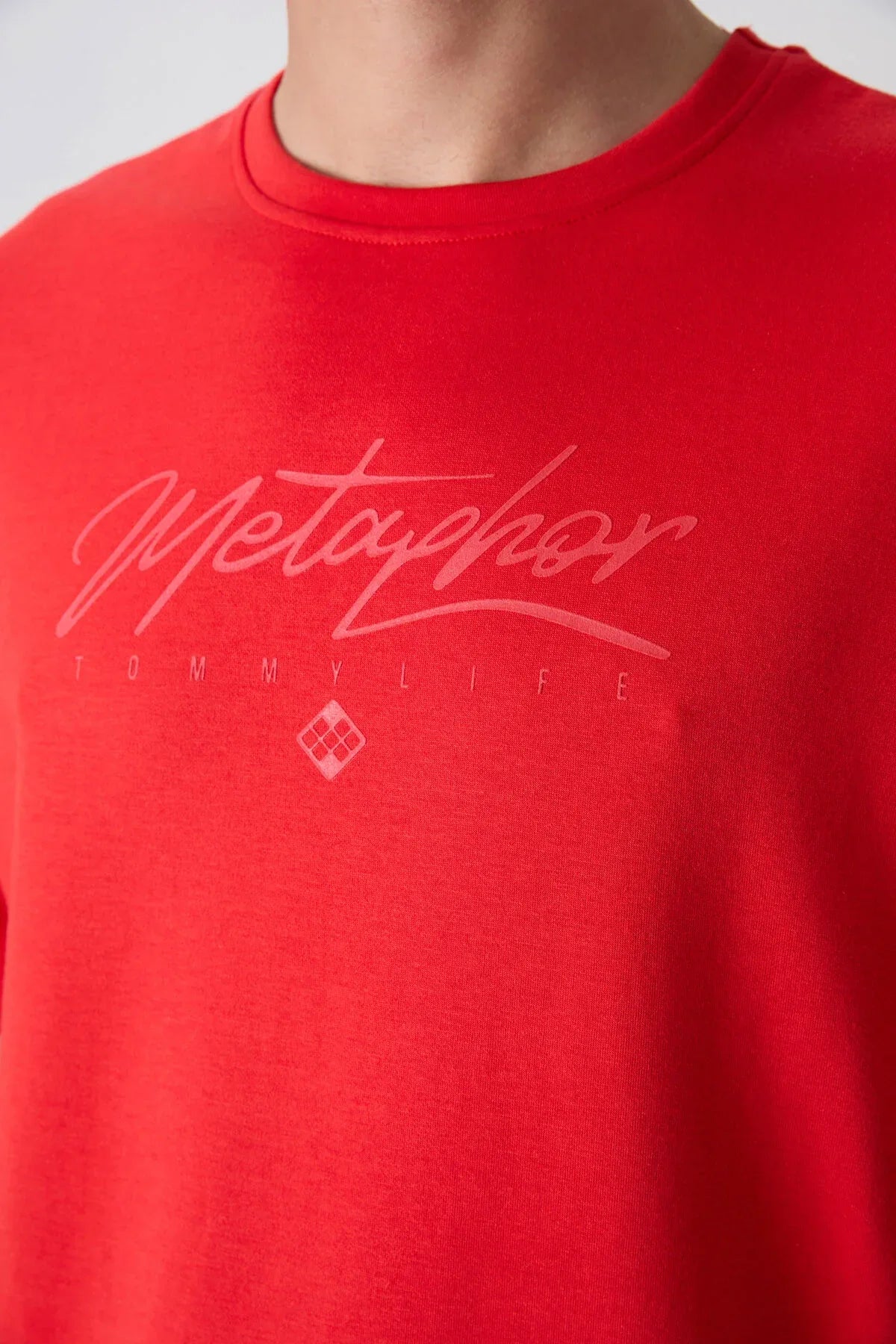 T-shirt homme oversize imprimé en coton épais au toucher doux - 88320 - Justyol