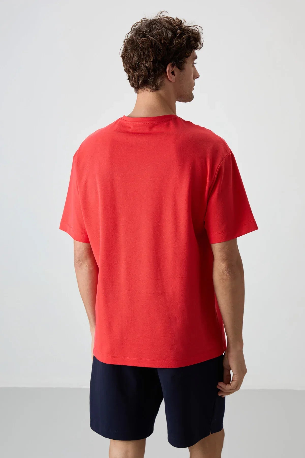 T-shirt homme oversize imprimé en coton épais texturé - Justyol