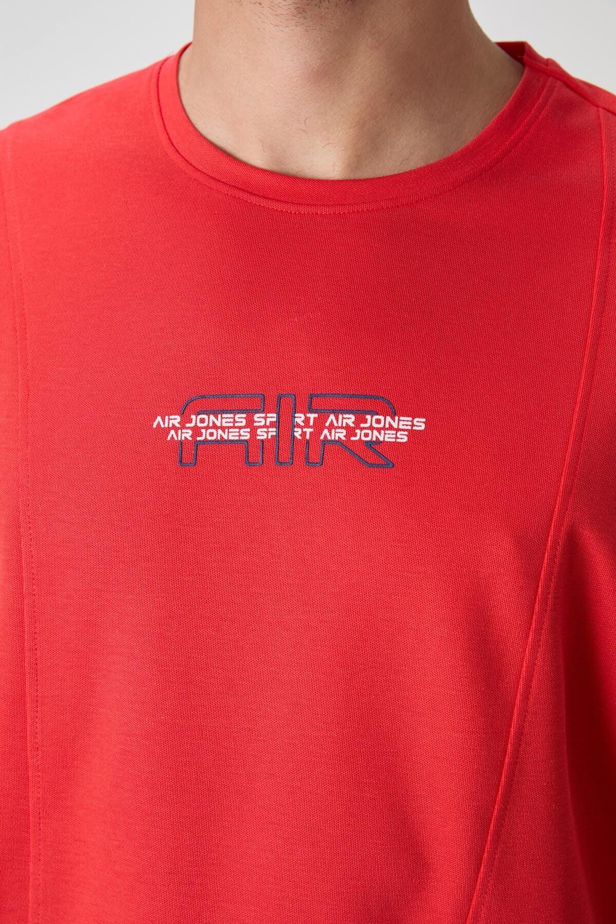 T-shirt homme oversize imprimé en coton épais texturé - Justyol