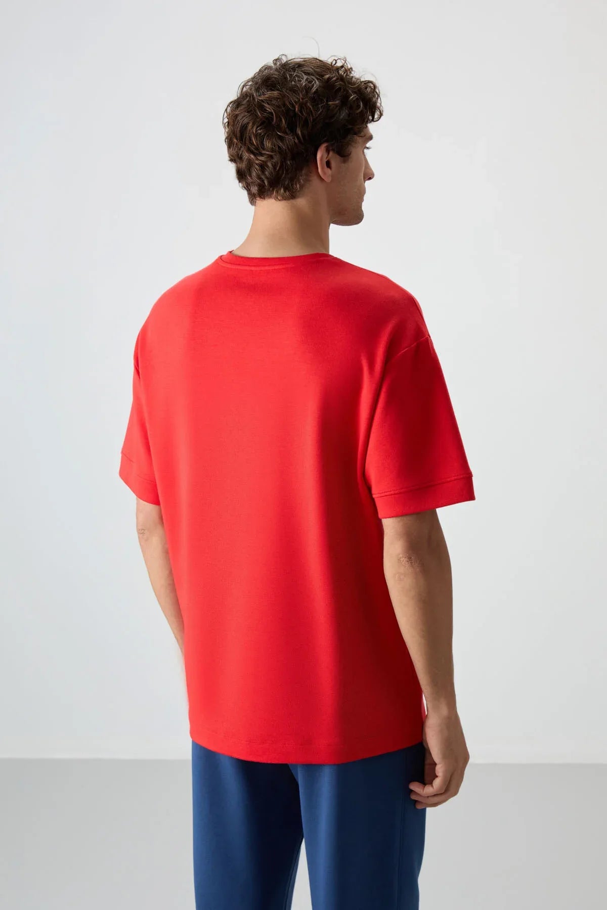 T-shirt homme oversize imprimé en coton épais au toucher doux - 88320 - Justyol