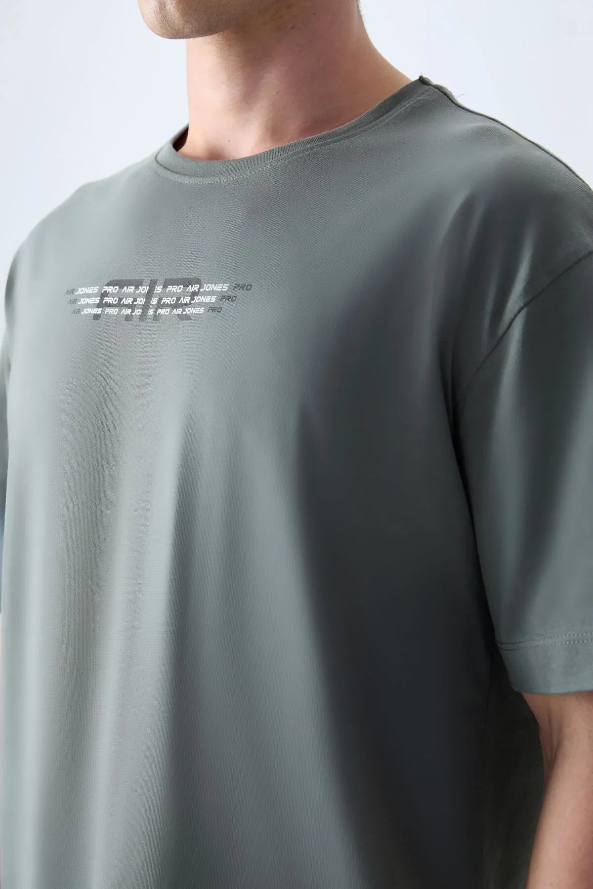 T-shirt homme oversize imprimé en coton épais 100 % au toucher doux - 88356 - Justyol