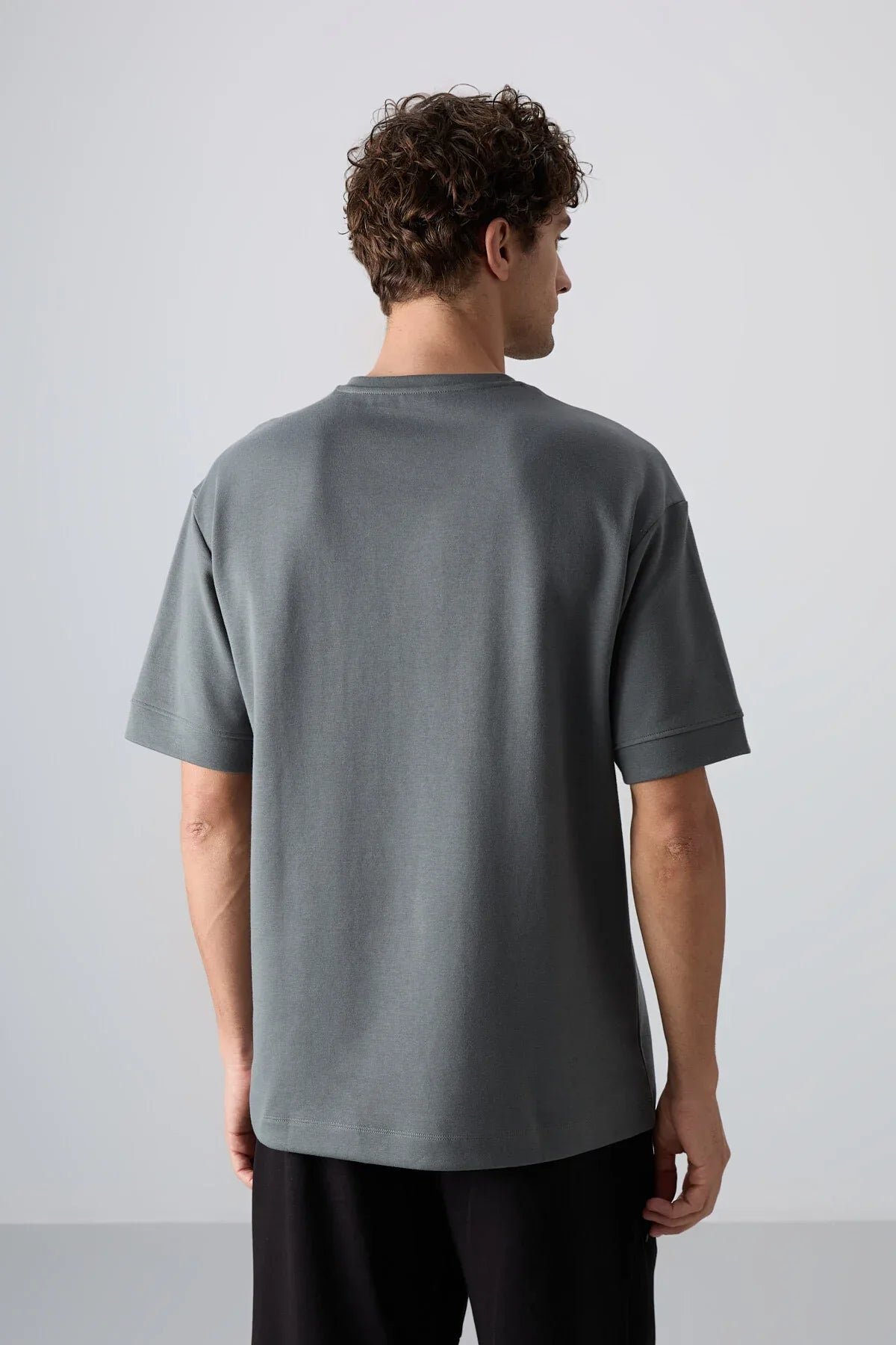 T-shirt homme oversize imprimé en coton épais au toucher doux - 88320 - Justyol